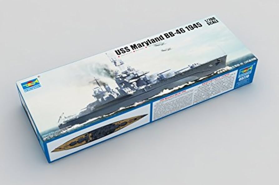 トランペッター 1/700 アメリカ海軍 戦艦 メリーランド 1941 USS BB46 Maryland 1941 アメリカ海軍戦艦 メリーランド (PIT